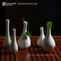 white tableware living room decoration vase / pretty table ceramic home decor vase